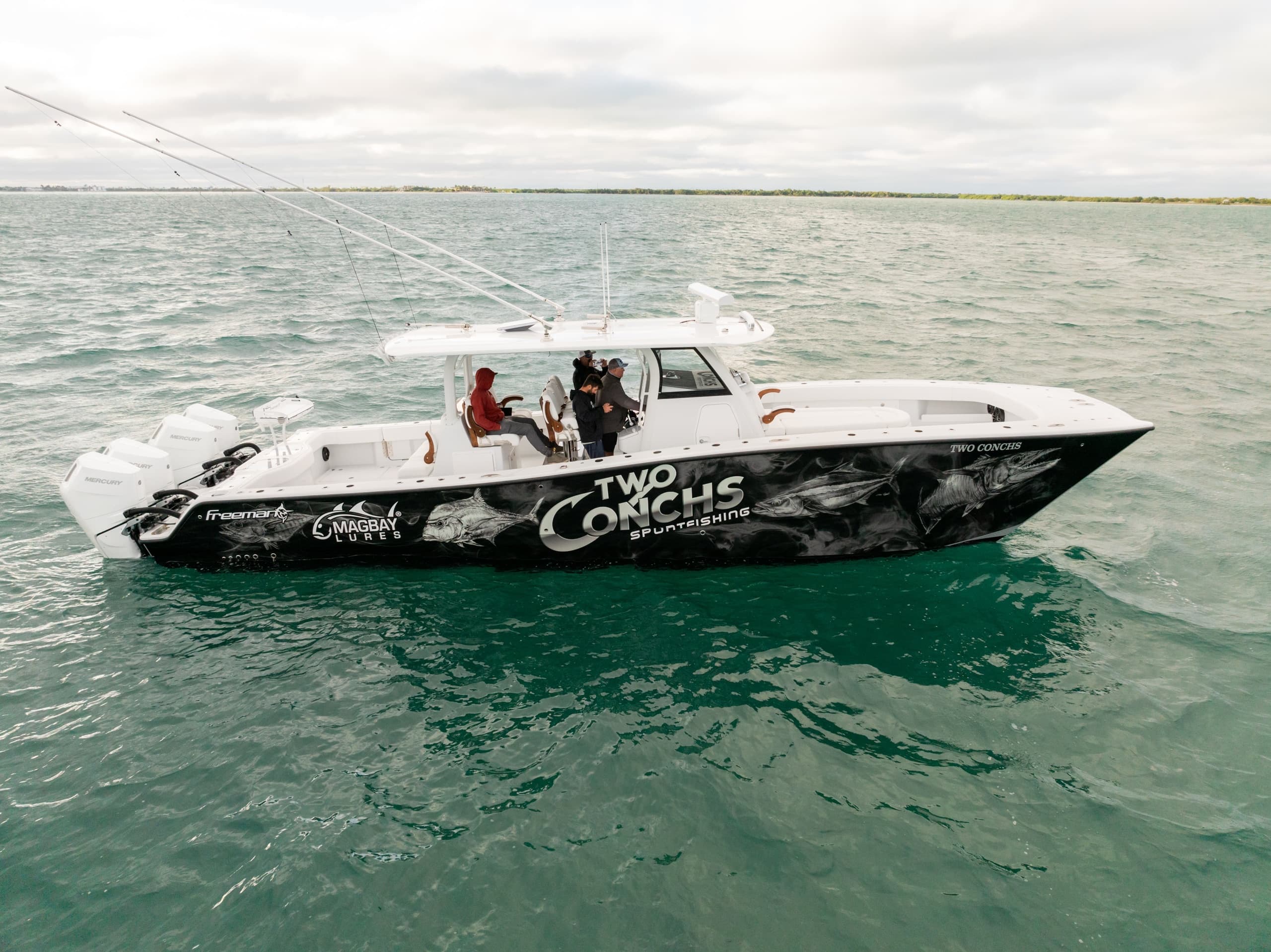 43' Freeman w/Quad Mercury 400 V10s