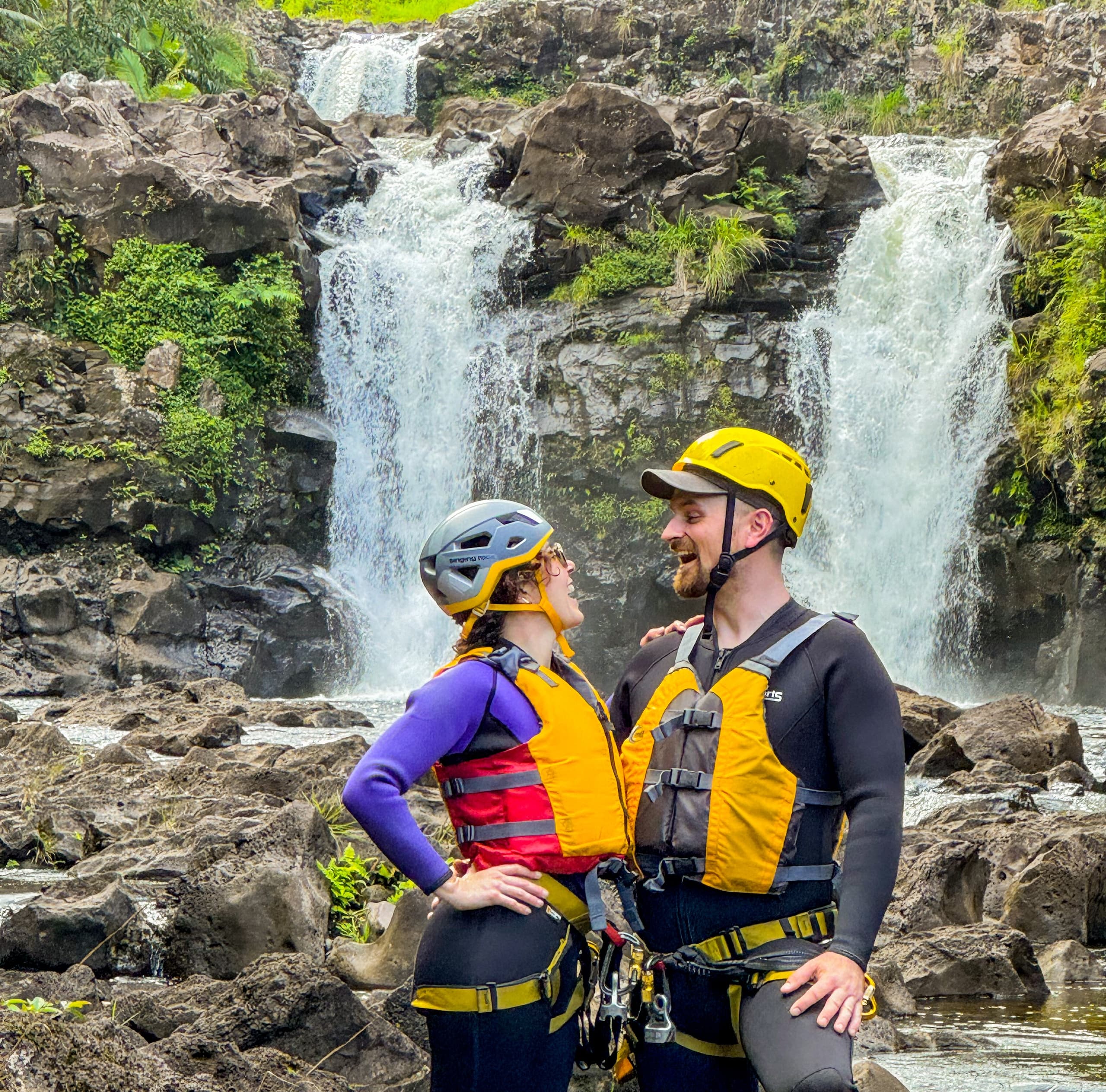 Umauma Triple-Tier Waterfall Rappel and River Tour