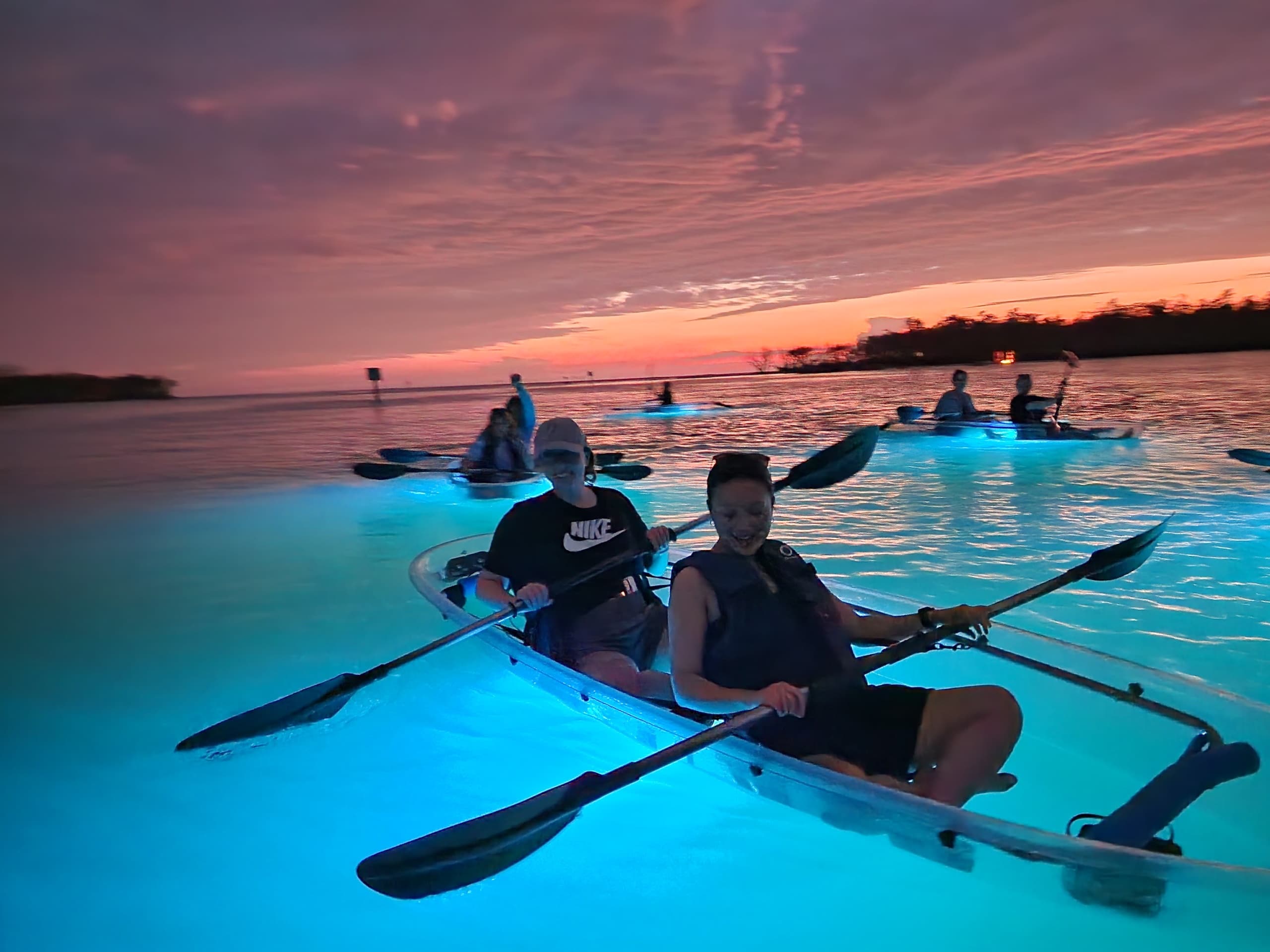 Naples Sunset and Glow Clear Kayak Tour