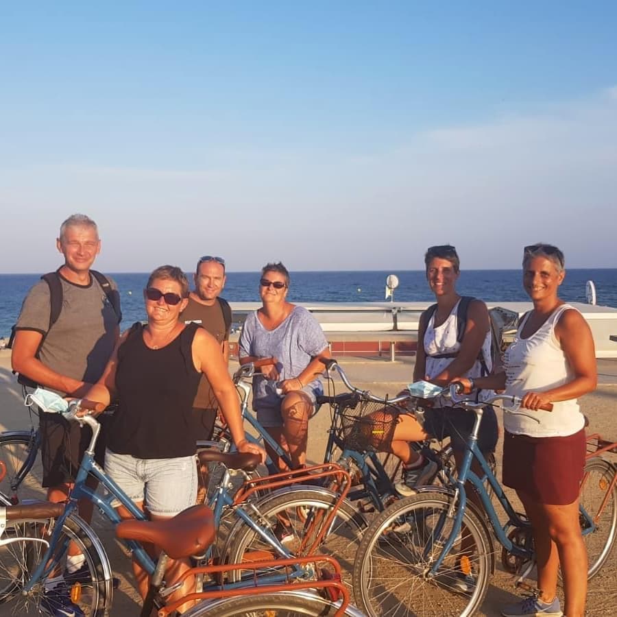 Visite  à vélo en groupe