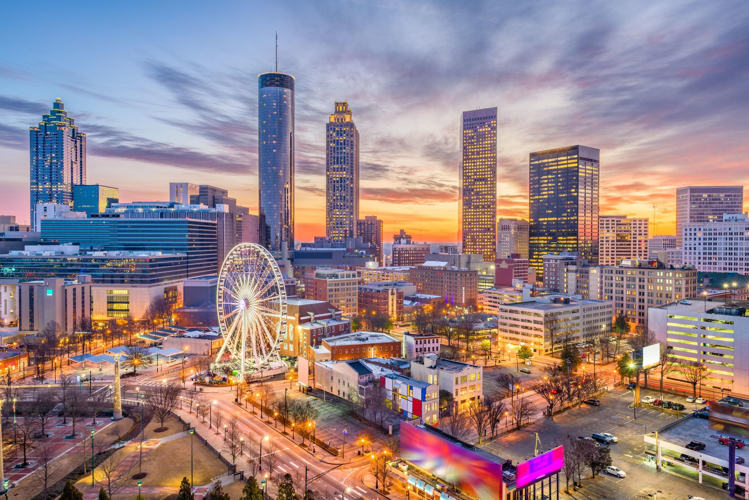 Buckhead and Downtown Atlanta