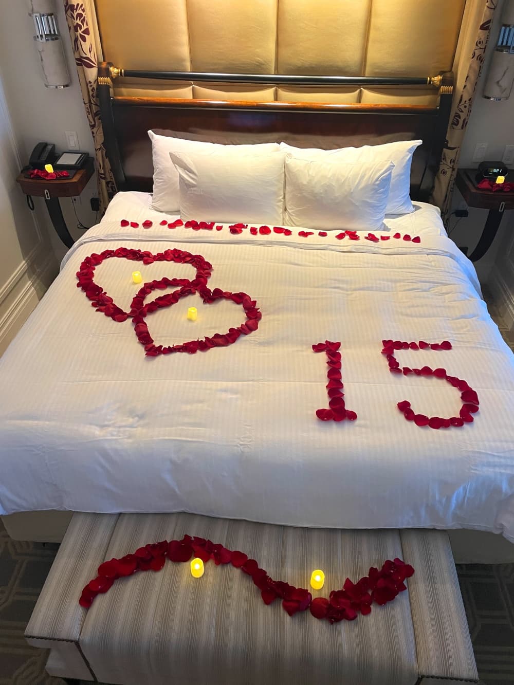 Anniversary Hotel Room Decor