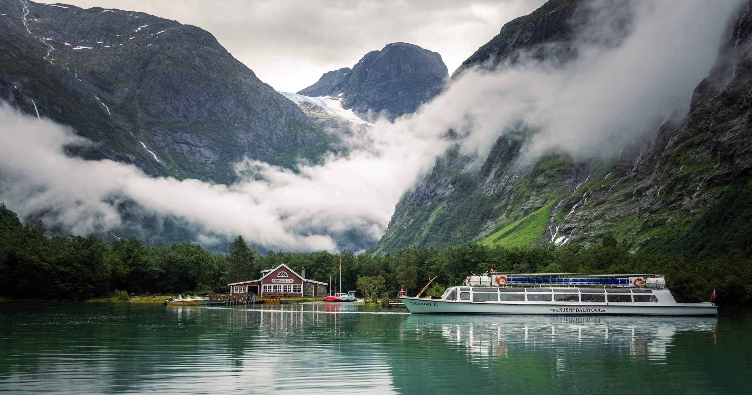 Loen Lake and Kjenndal Glacier