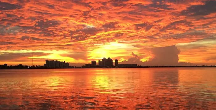Miami Sunset and City Lights - Champagne Included