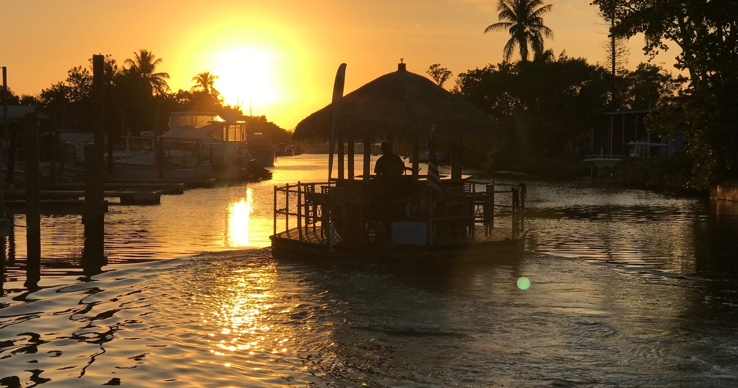 Sunset Tiki Cruise – Golden Hour Magic