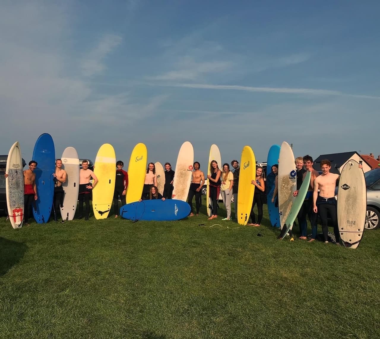 University student surf days