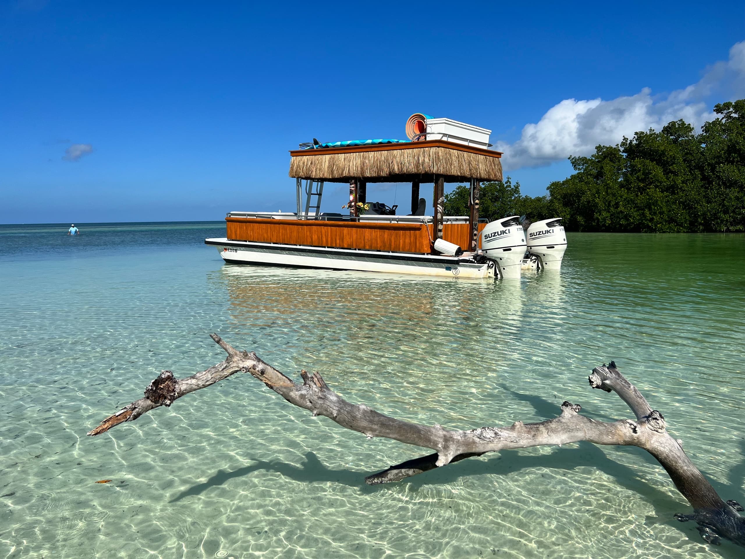 Tiki Boat #1 Rental up to 6 people