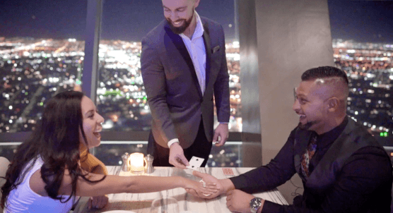 Magic Proposal In A Restaurant