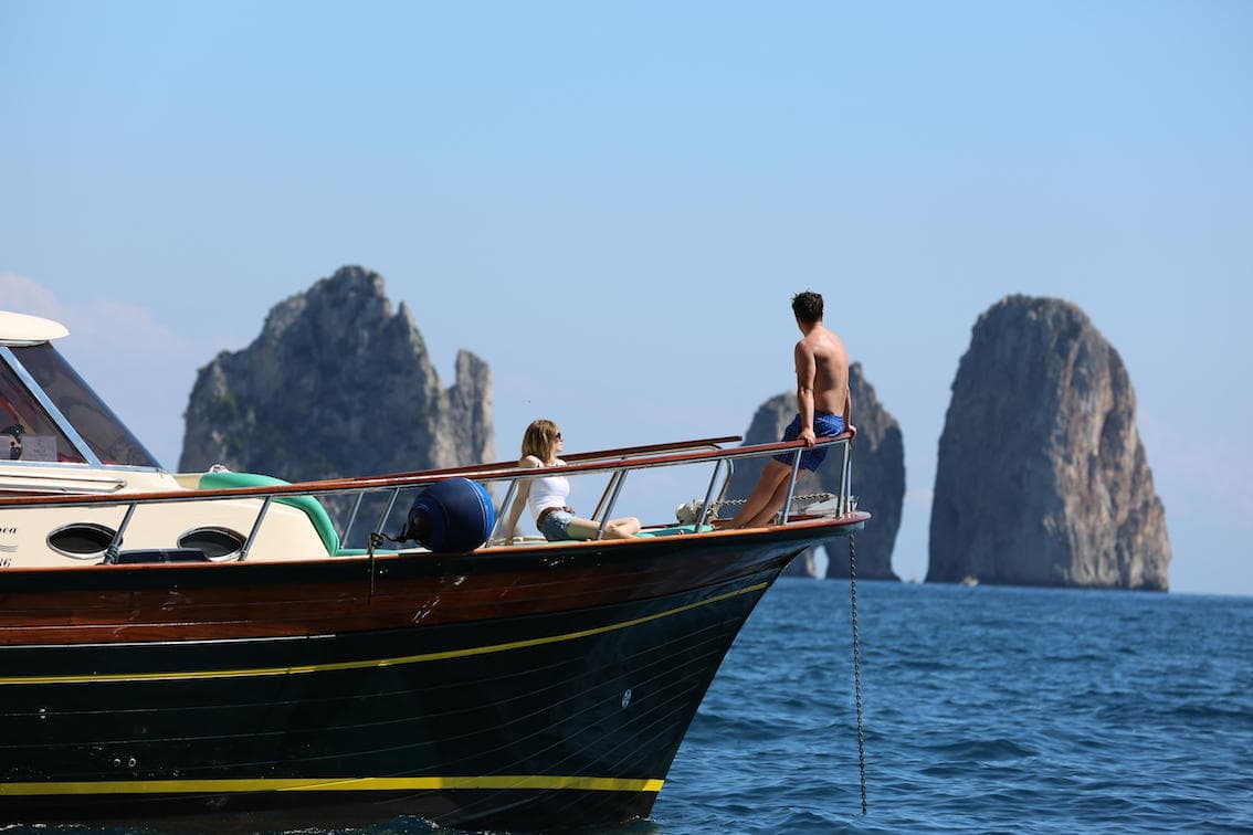 Escursione in barca alle isole Li Galli e Capri da Amalfi