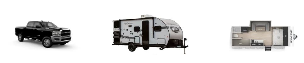 RAM 2500 TRUCK & WOLF PUP CAMPER PACKAGE