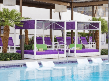 Daybed and Brunch at the Chelsea Pool at the Cosmo
