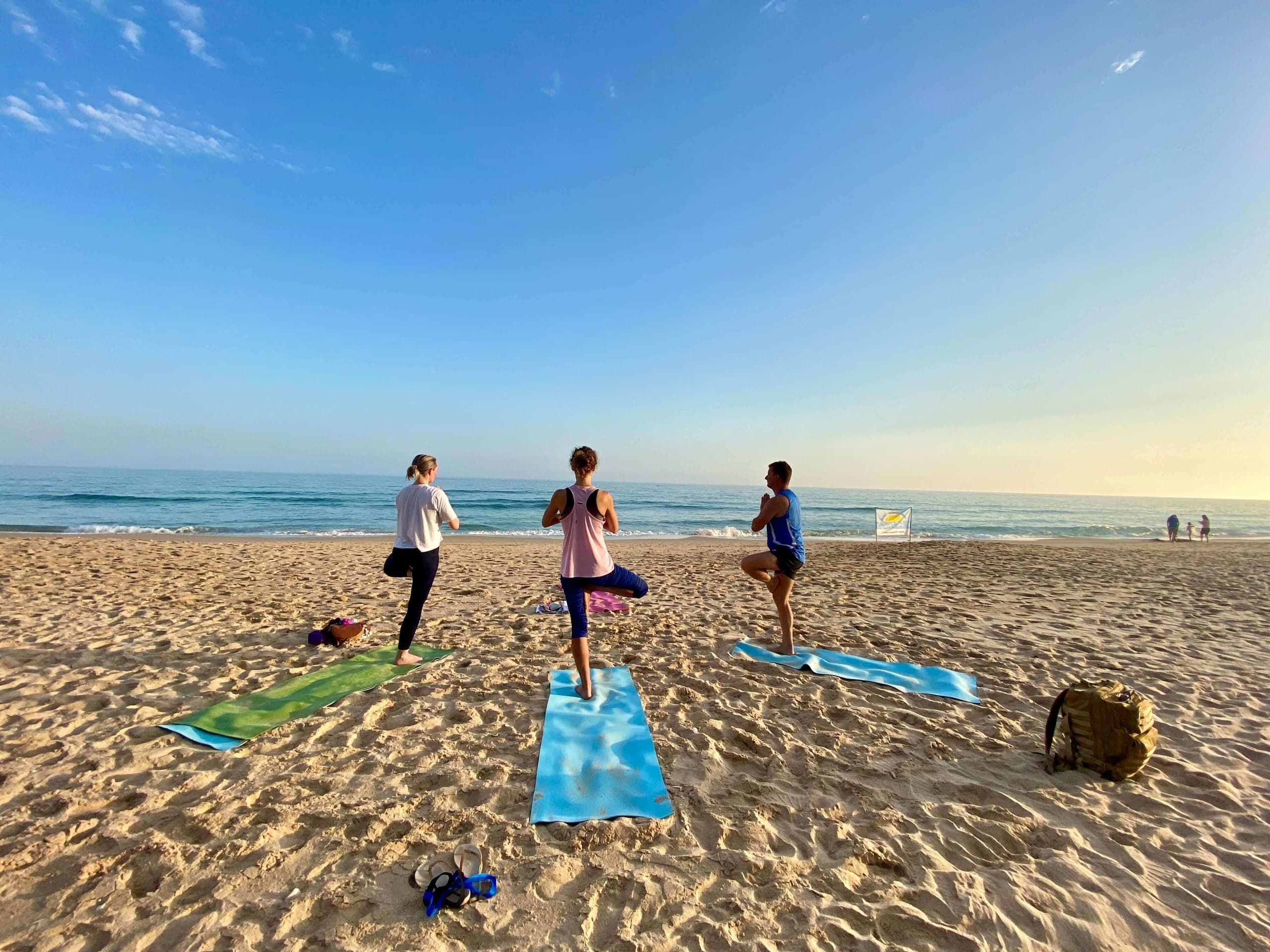 Beach Yoga in Albufeira, Praia de Albufeira