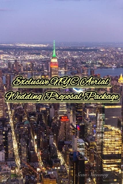 Exclusive NYC Aerial Wedding Proposal Package