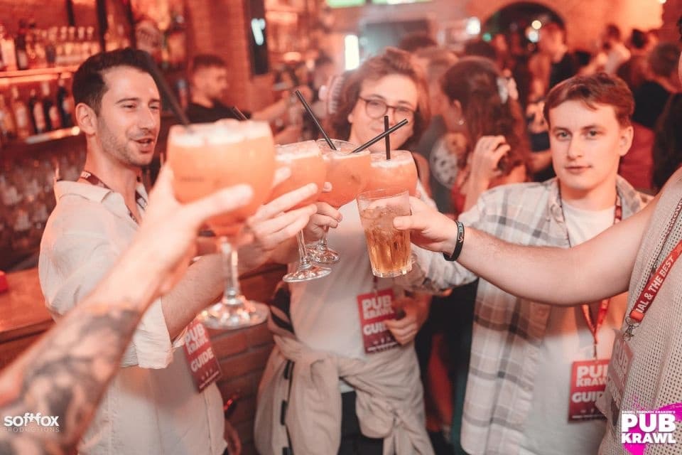 Premium Cocktail Hour: Elevate Your Pub Crawl with Unlimited Crafted Cocktails!