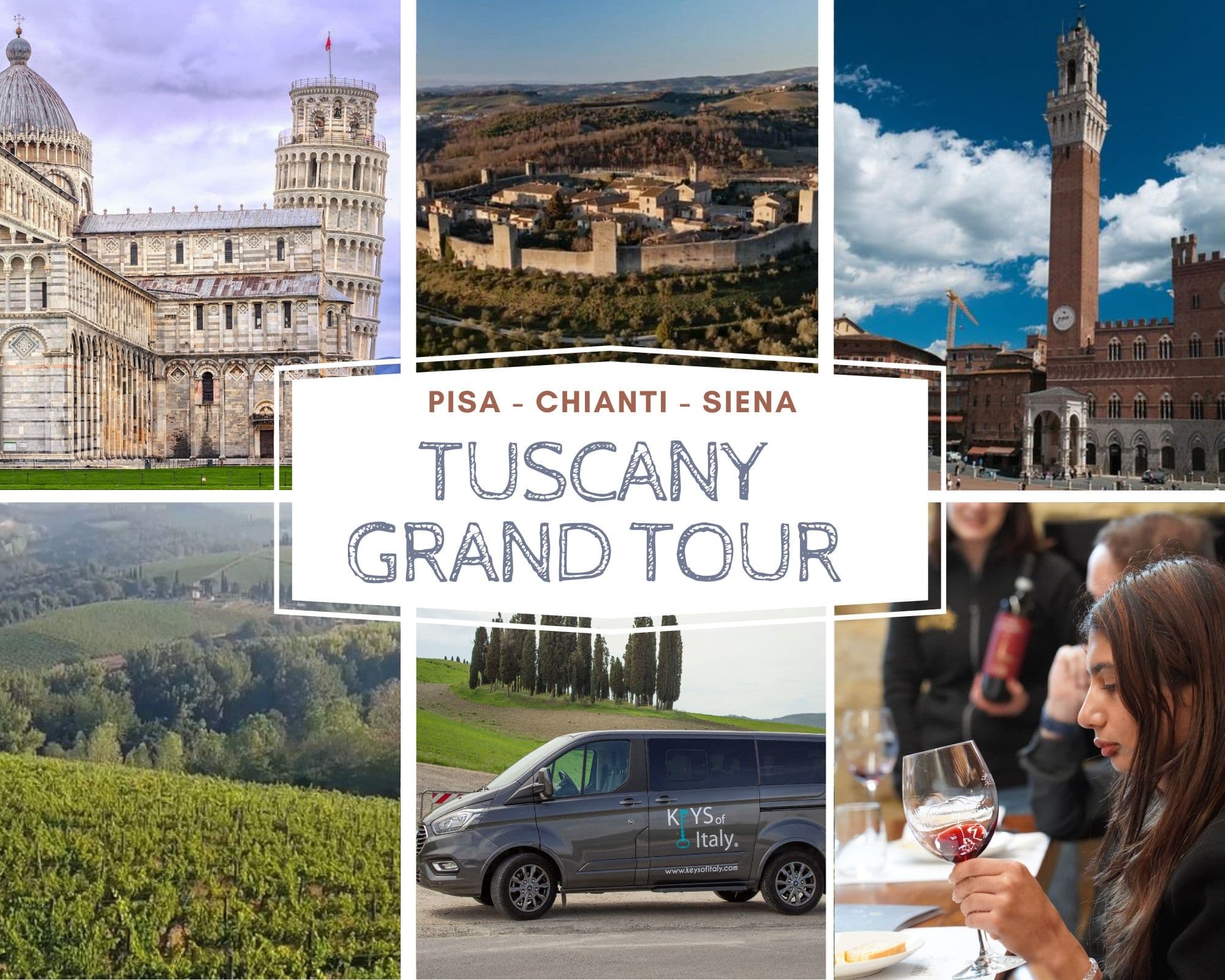 Tuscany Grand Tour from Florence: Pisa, Chianti and Siena