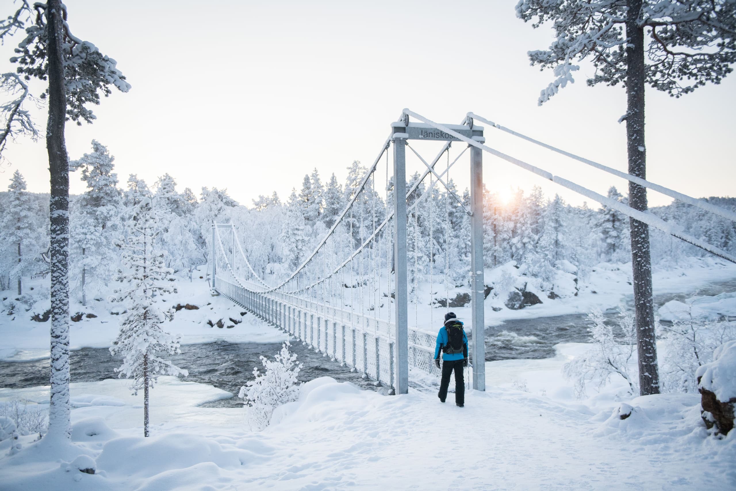 Winter Walk to Jäniskoski Rapids