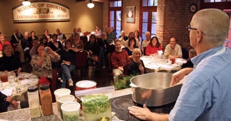 Demo: Gumbo, Jambalaya, Bread Pudding, Pralines, and a Biscuit with Molasses