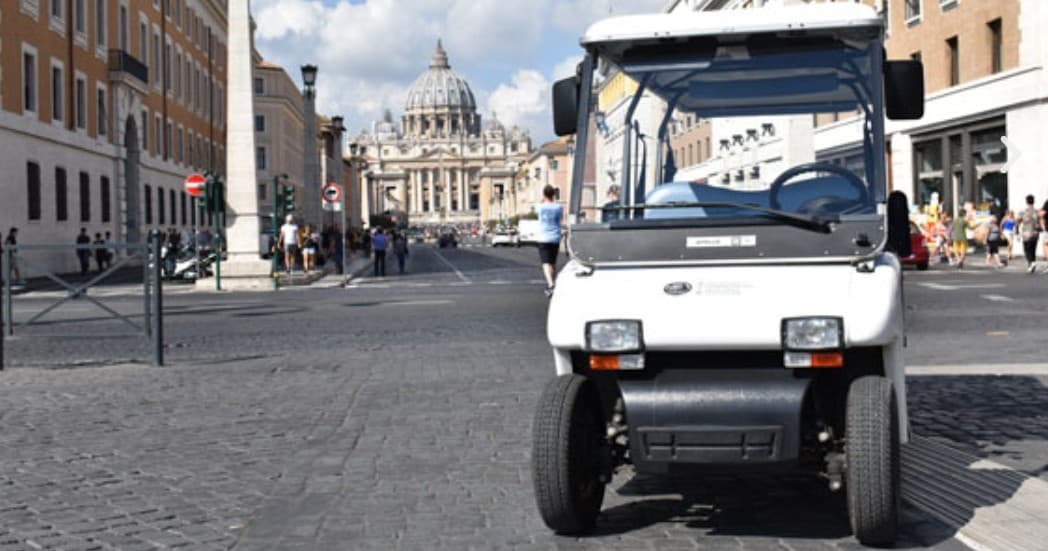 3 Hour Golf Cart Tour and Vatican Walking Tour Combined