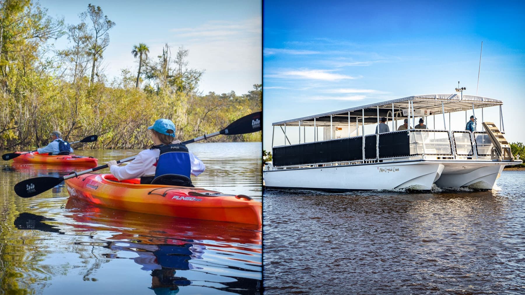 Kayak and Pontoon Boat Combo
