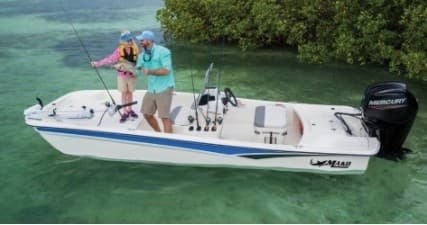 17' Mako Fiberglass Fishing Boat