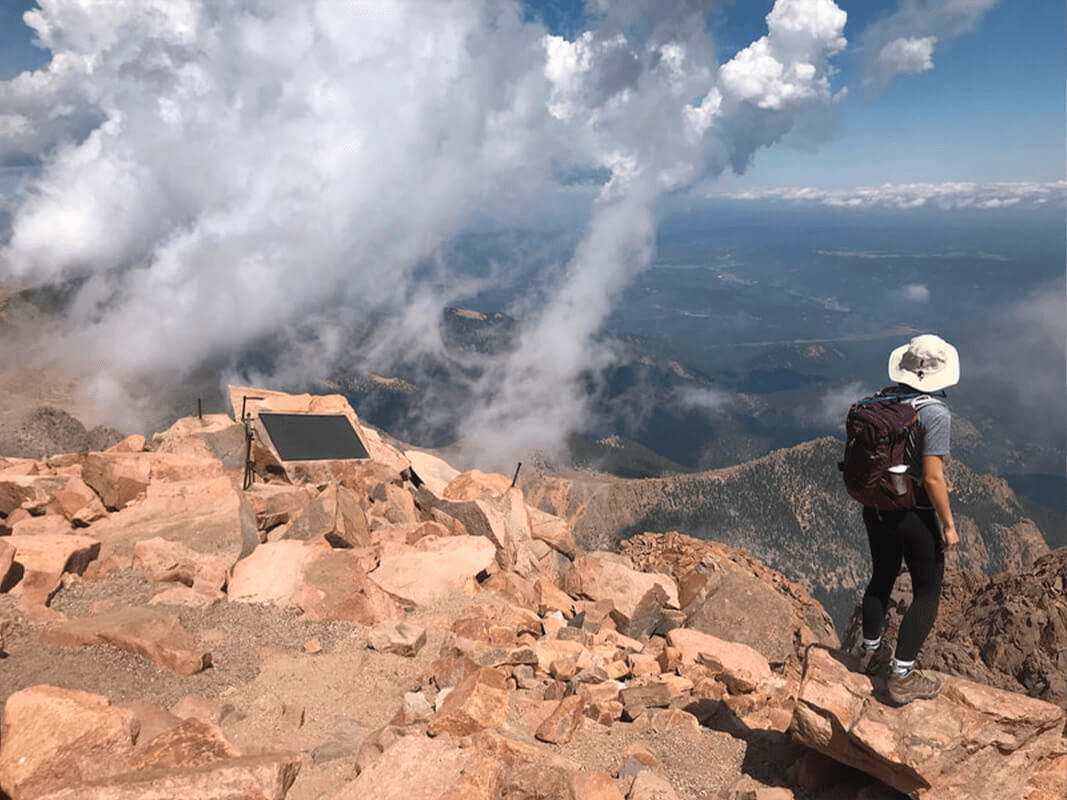 Pikes Peak Summit to BARR trailhead Hiker Shuttle