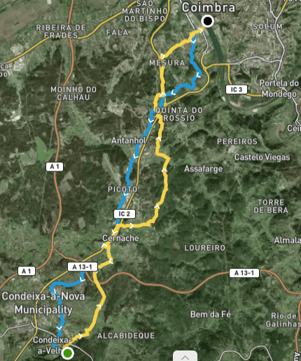 E-bike to Conimbriga Ruins, self-guide from Coimbra