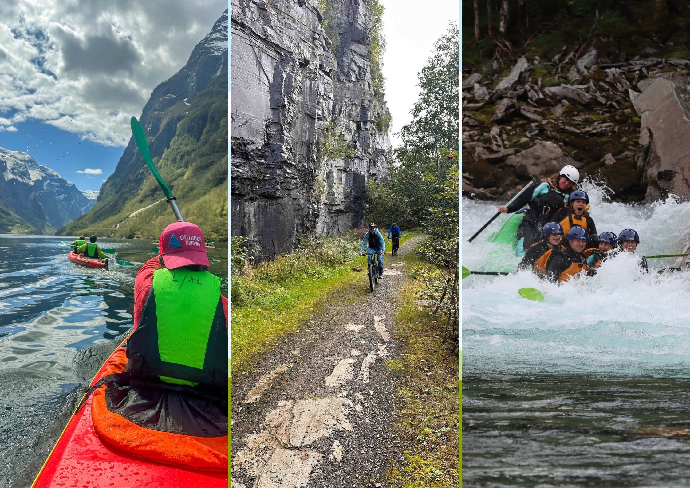THE EXPLORER: Fjord Kayaking | DAY 2 - E-MTB +  Rafting (Premium package)