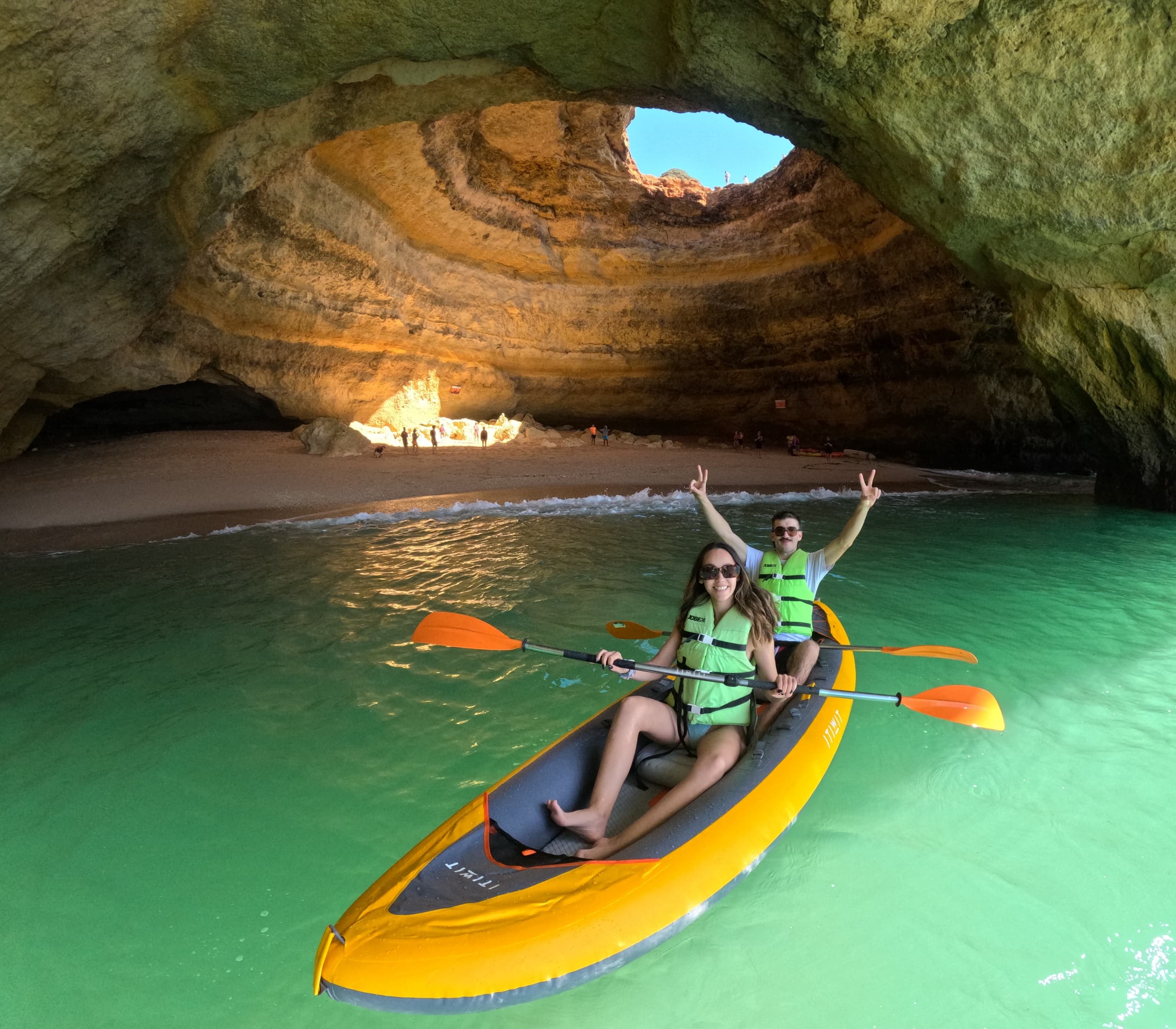 BENAGIL CAVE Kayak Tour from Carvalho Beach Small Group 4KPhotos
