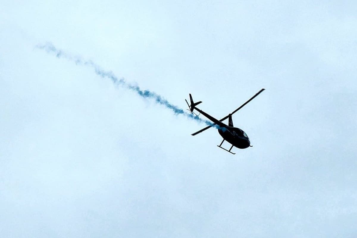 Helicopter Gender Reveal