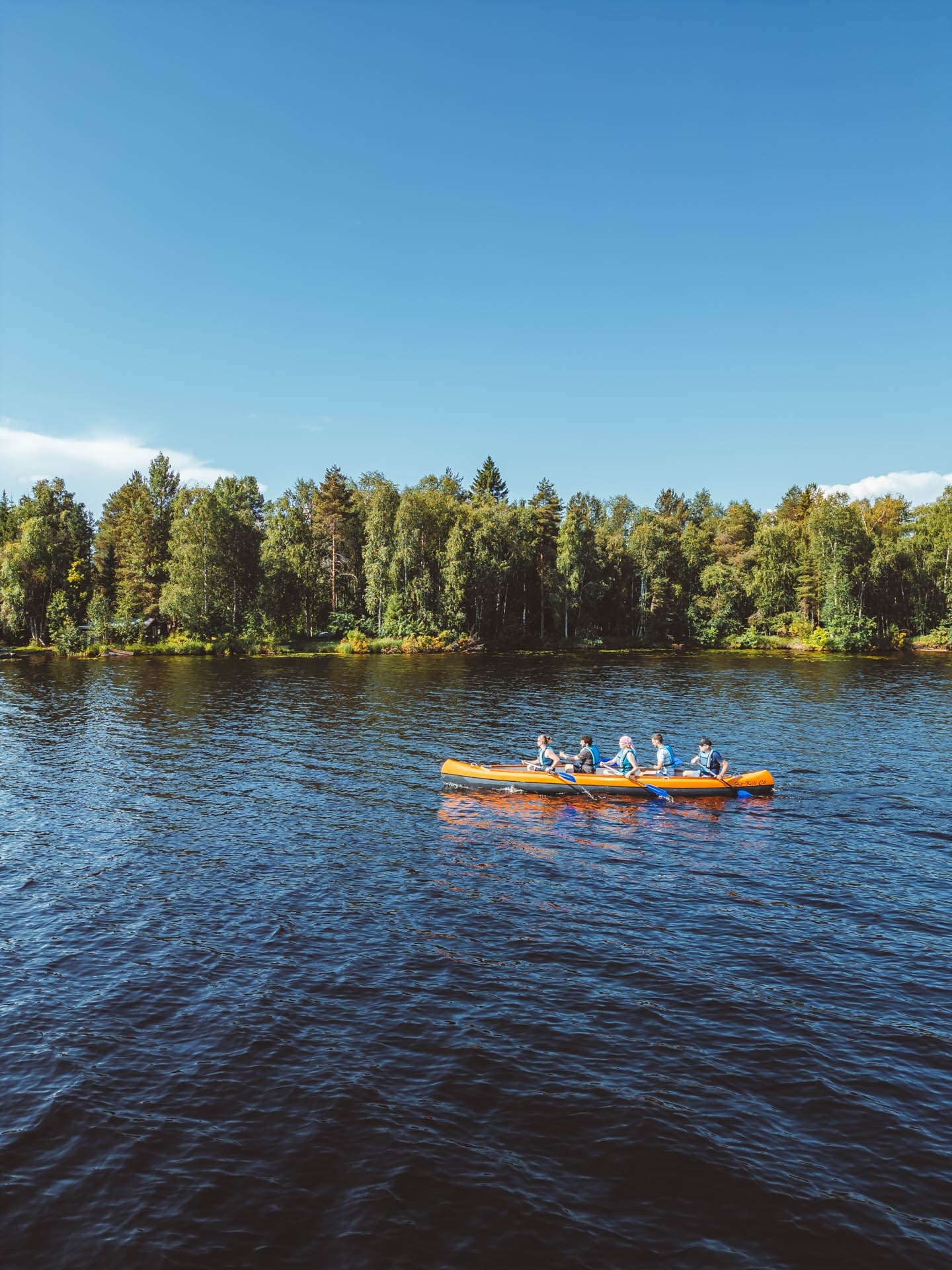 Canoeing Tour on Lake Olkka