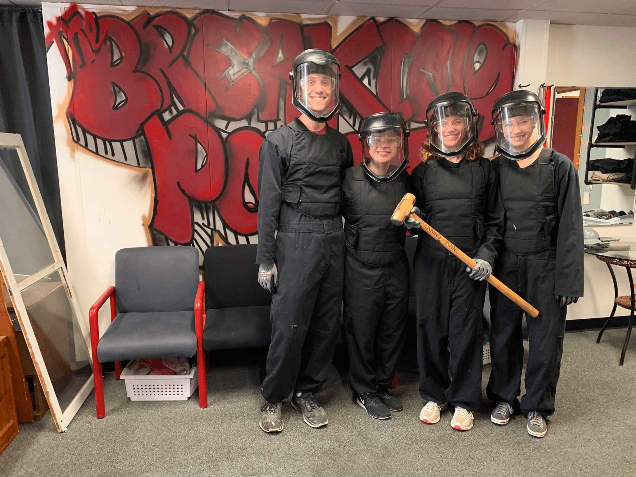 Rage Room & Paint Splatter Combo