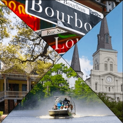 3 Hour City/Cemetery Tour + Large Airboat Swamp Tour