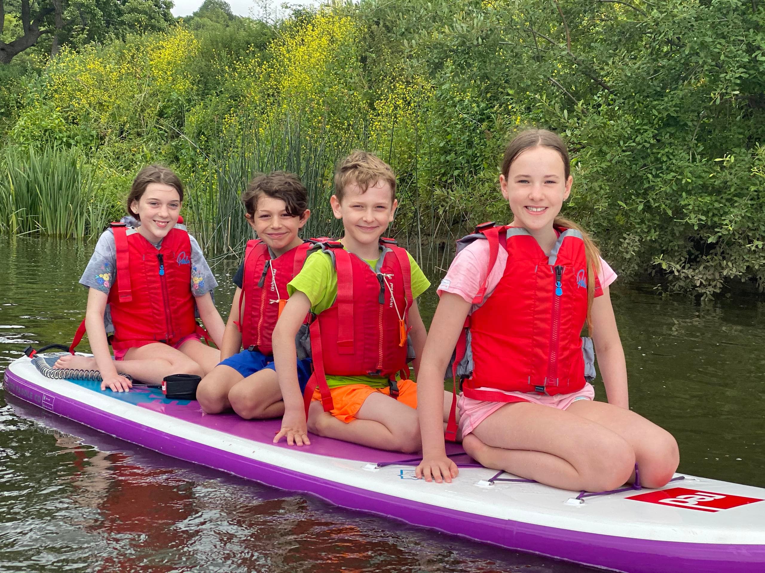 Family Paddleboarding - Saul Junction