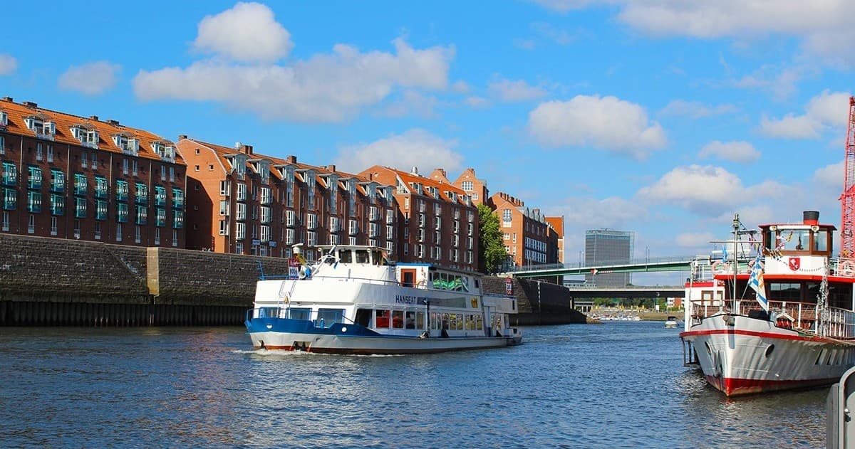 Hin- und Rückfahrt: Vegesack → Nordenham, Unionpier