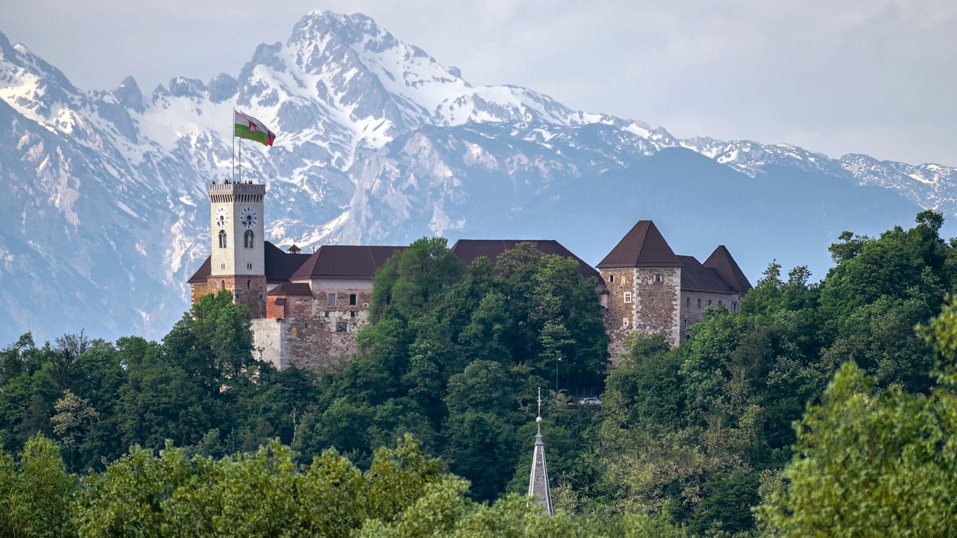 Staro mestno jedro Ljubljane in Ljubljanski grad