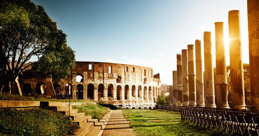 Colosseum and Gladiator's Gate with Roman Forum  | Shared