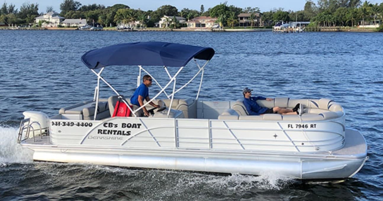 27′ Berkshire Pontoon Boat - 4 Hour Rental