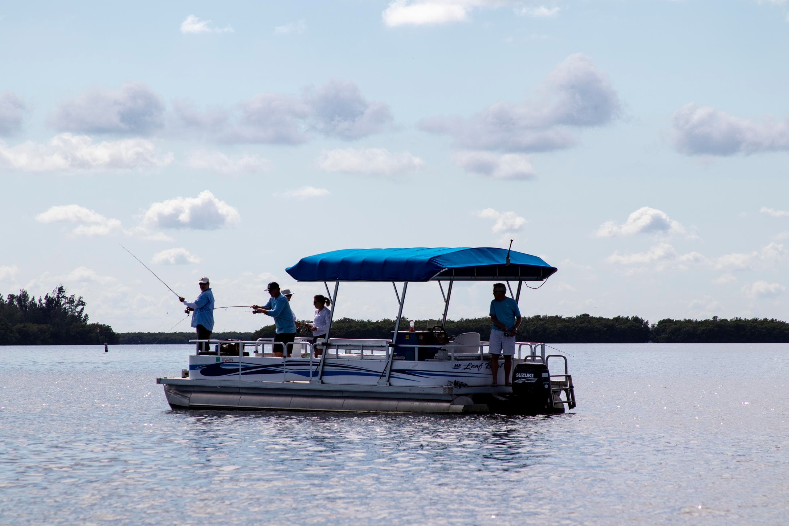 Pontoon Boat Fishing Charters • up to 6 Anglers