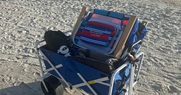 2 Chairs/Wagon/Cooler/Tent