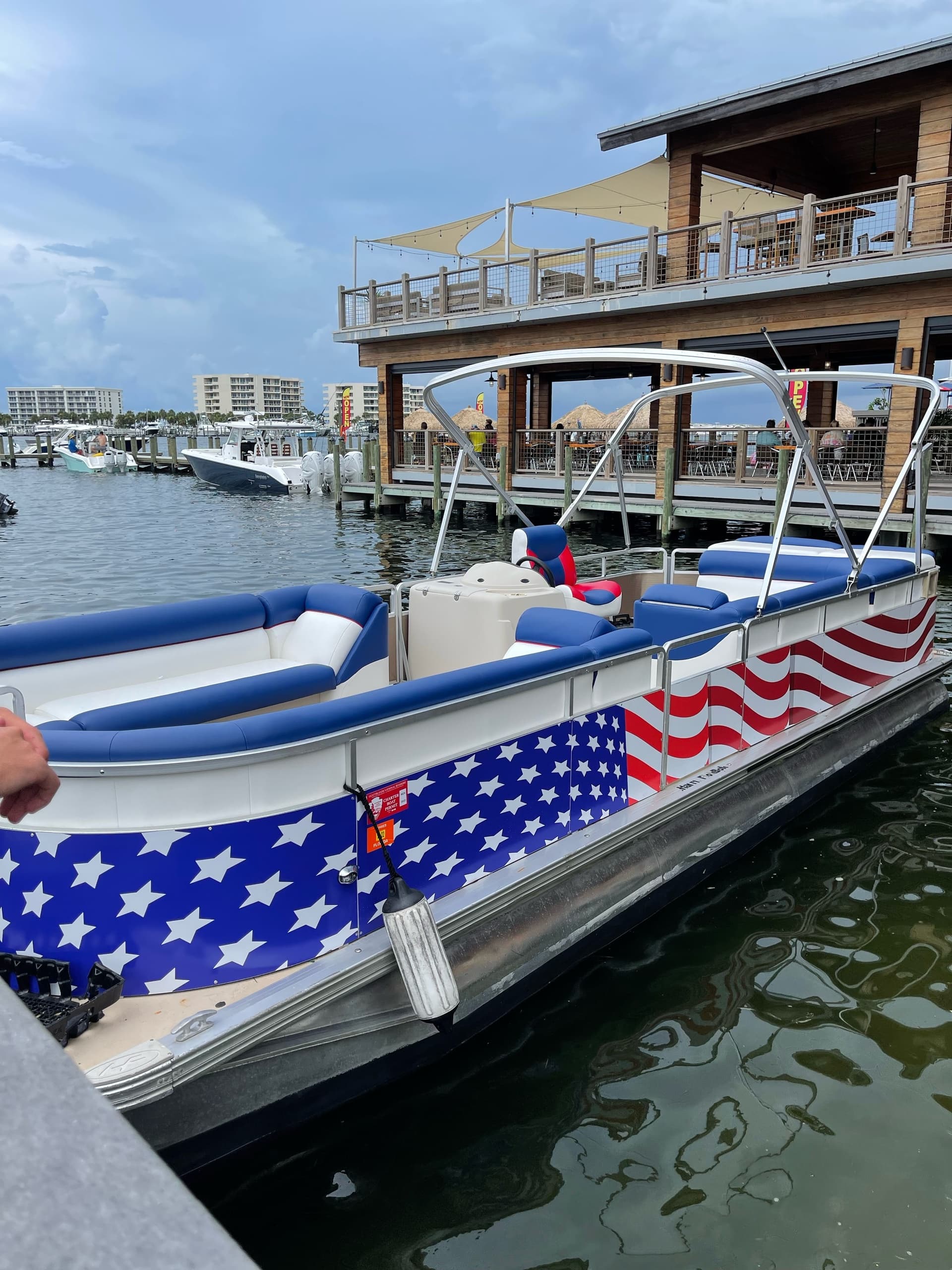 Private Pontoon boat with captain