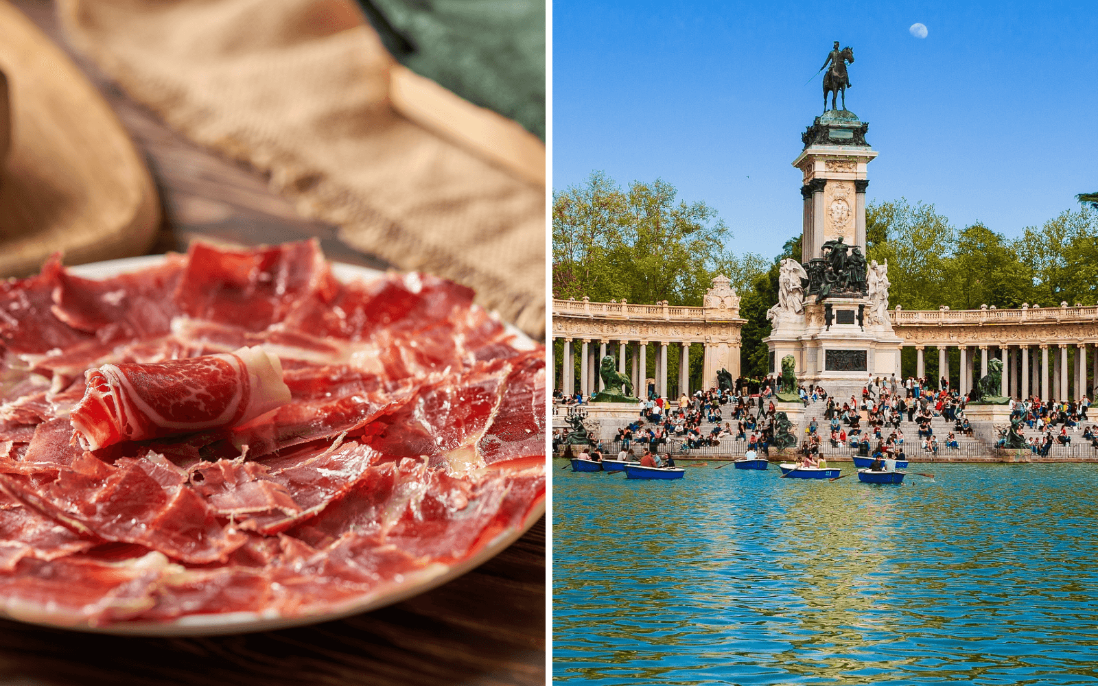 El Retiro Park Guided Tour and tapas tasting