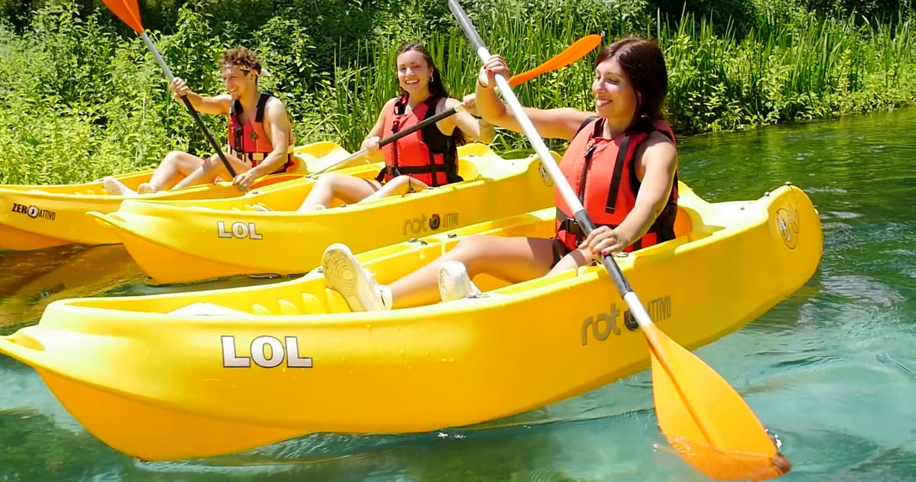 Kayak sul Fiume Tirino