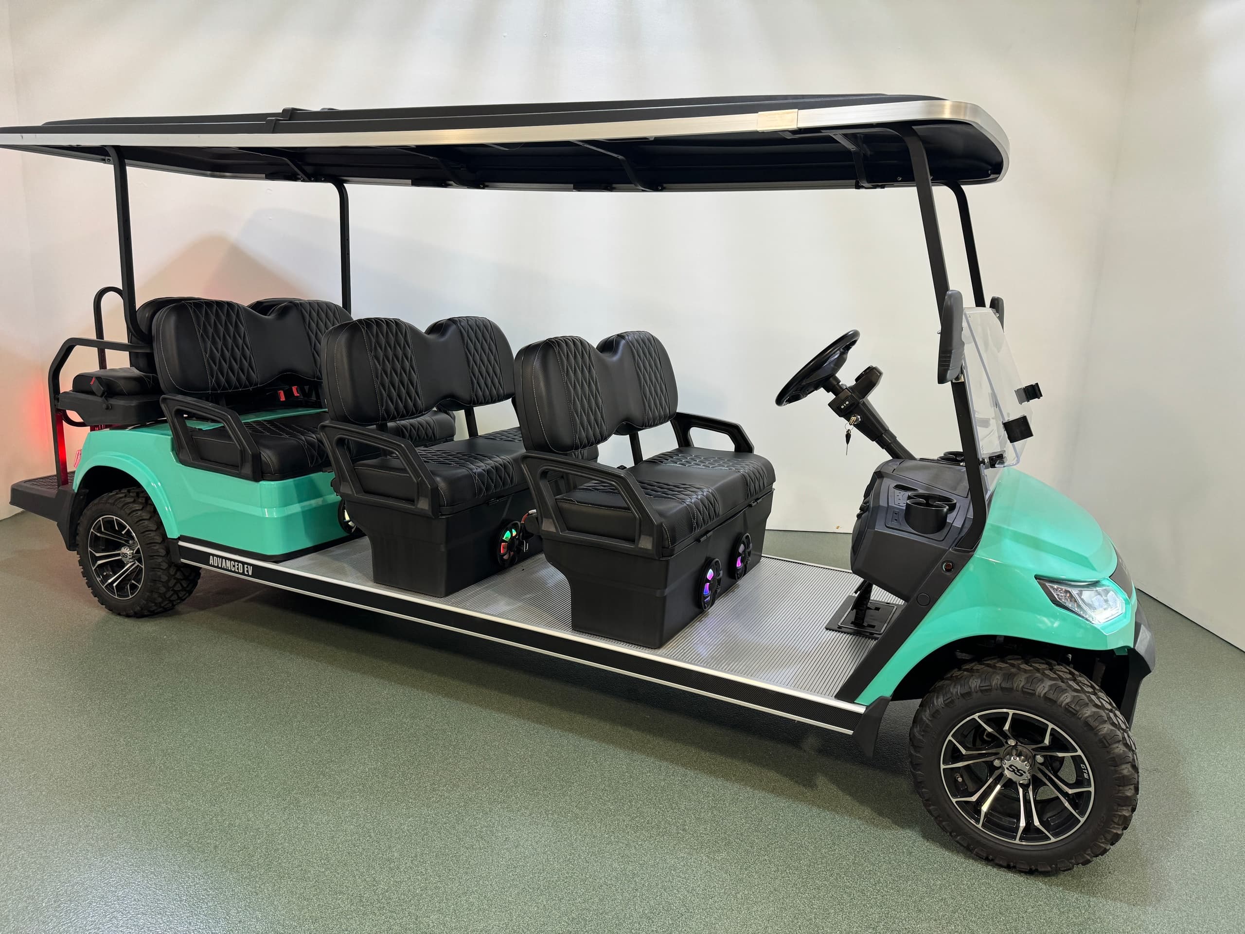 Eight Passenger Electric Golf Carts