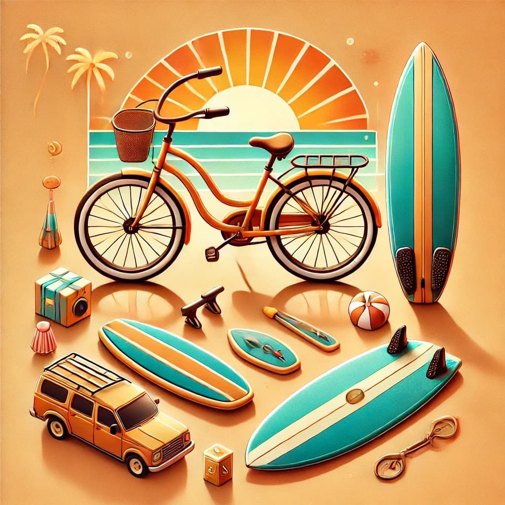 Bikes & Surfboards • Three Day Rentals