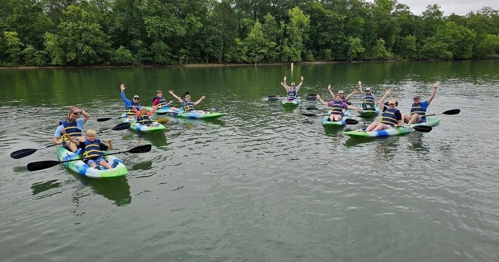 Double Kayak Rental: Tailrace Marina