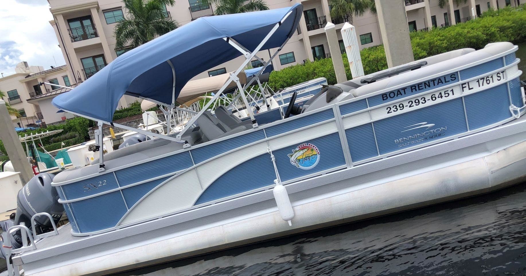 2021- 22ft Bennington Tritoon Rental