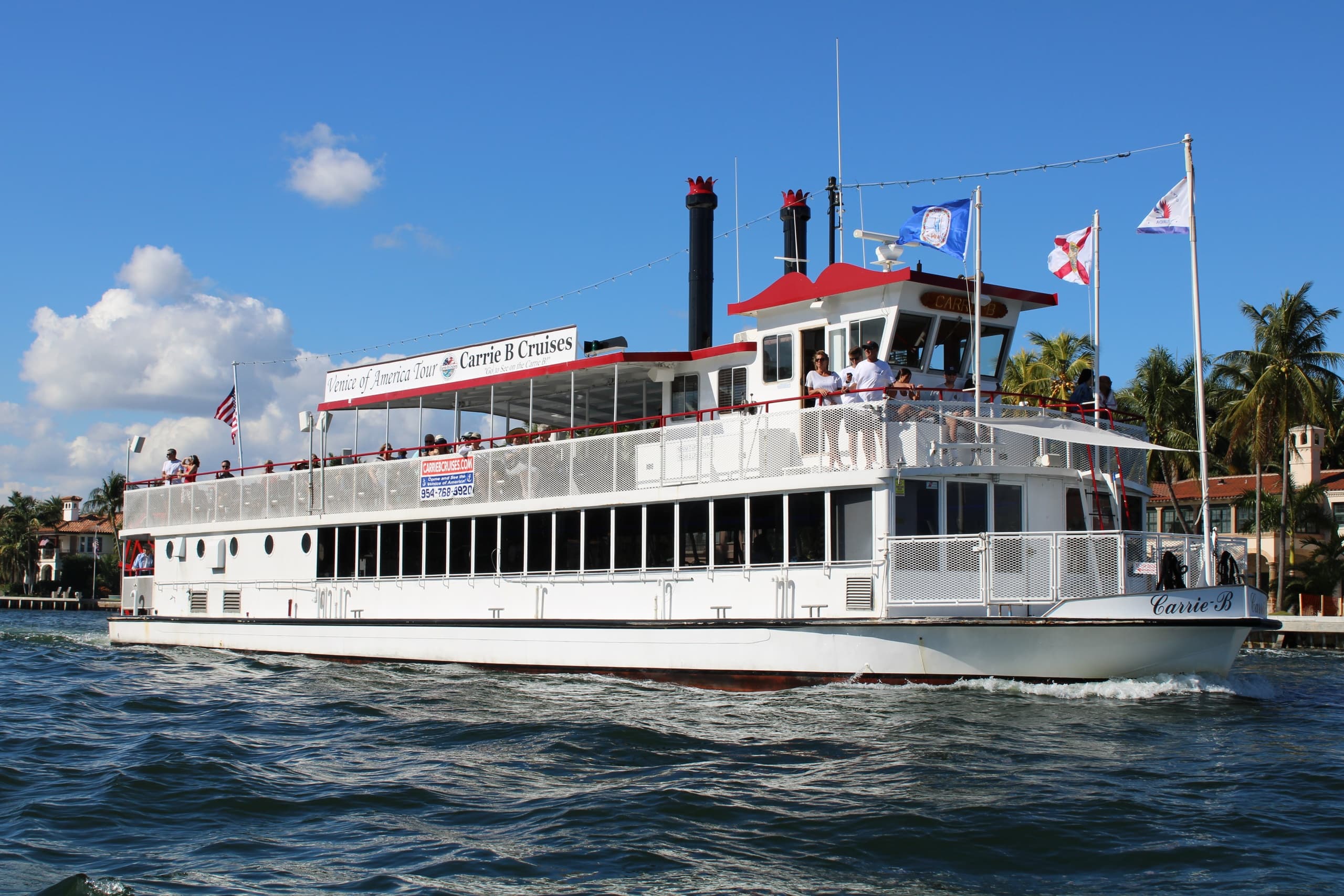 Fort Lauderdale's Venice of America Tour 11am 1pm 3pm Daily! Carrie B Cruises