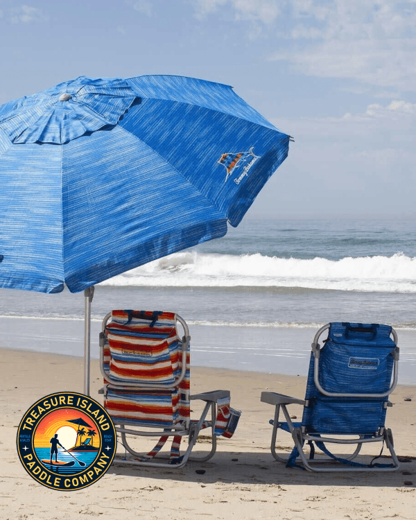 Two Beach Chairs with Umbrella