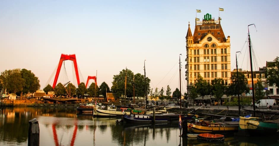 Walking city tour in Rotterdam