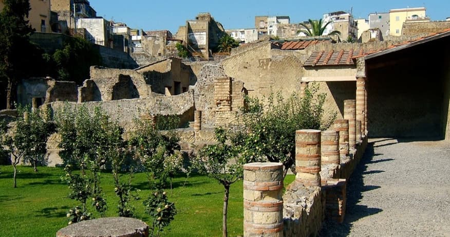 Transfer from Naples to Sorrento with Private Tour in Herculaneum